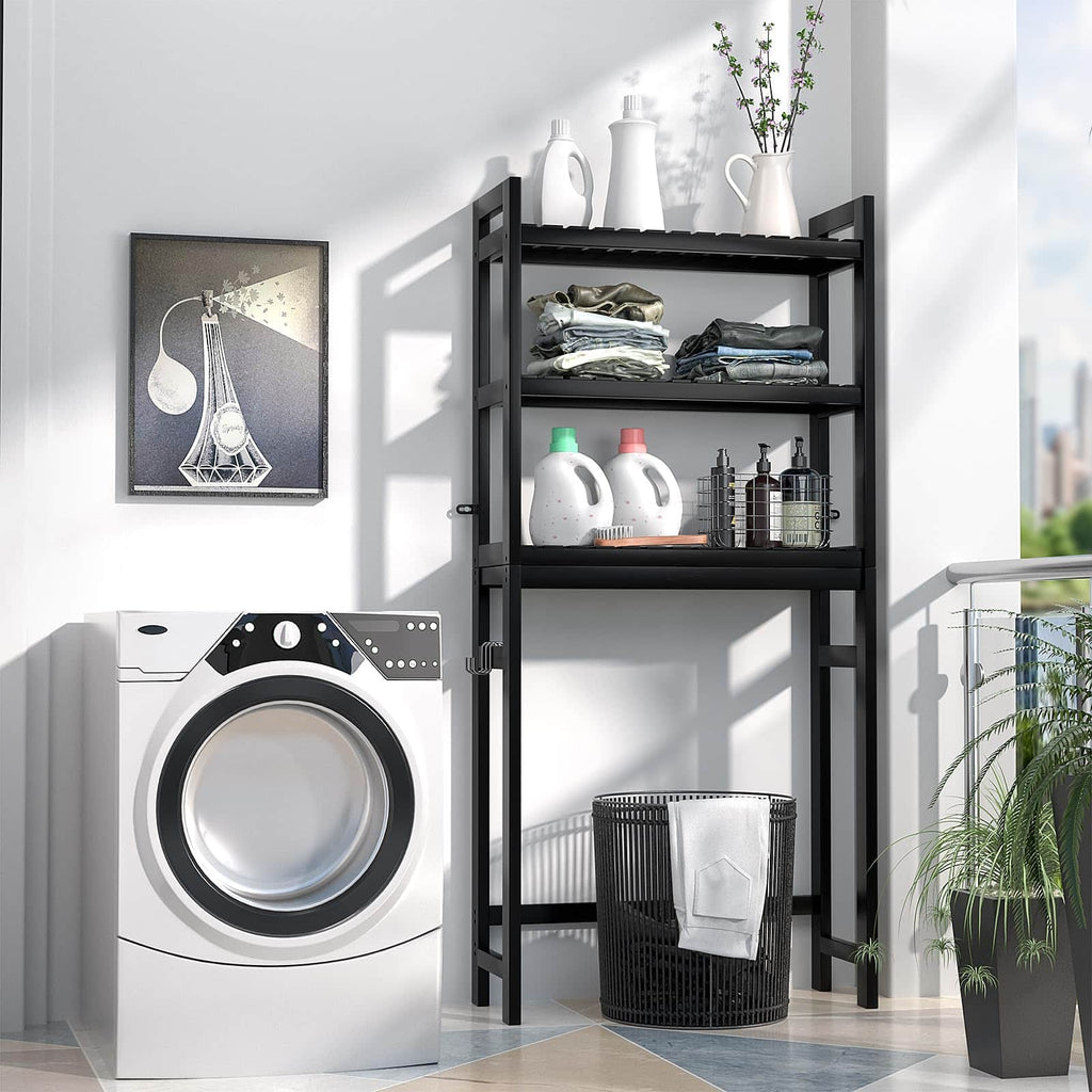 3-Tier Over The Toilet Storage, Bamboo Over Toilet Bathroom Organizer Rack