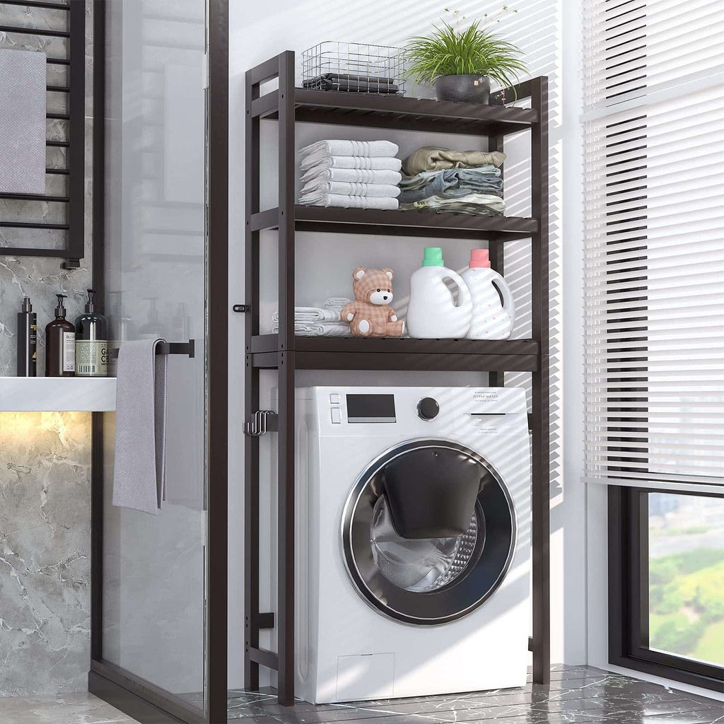 3-Tier Over The Toilet Storage, Bamboo Over Toilet Bathroom Organizer Rack