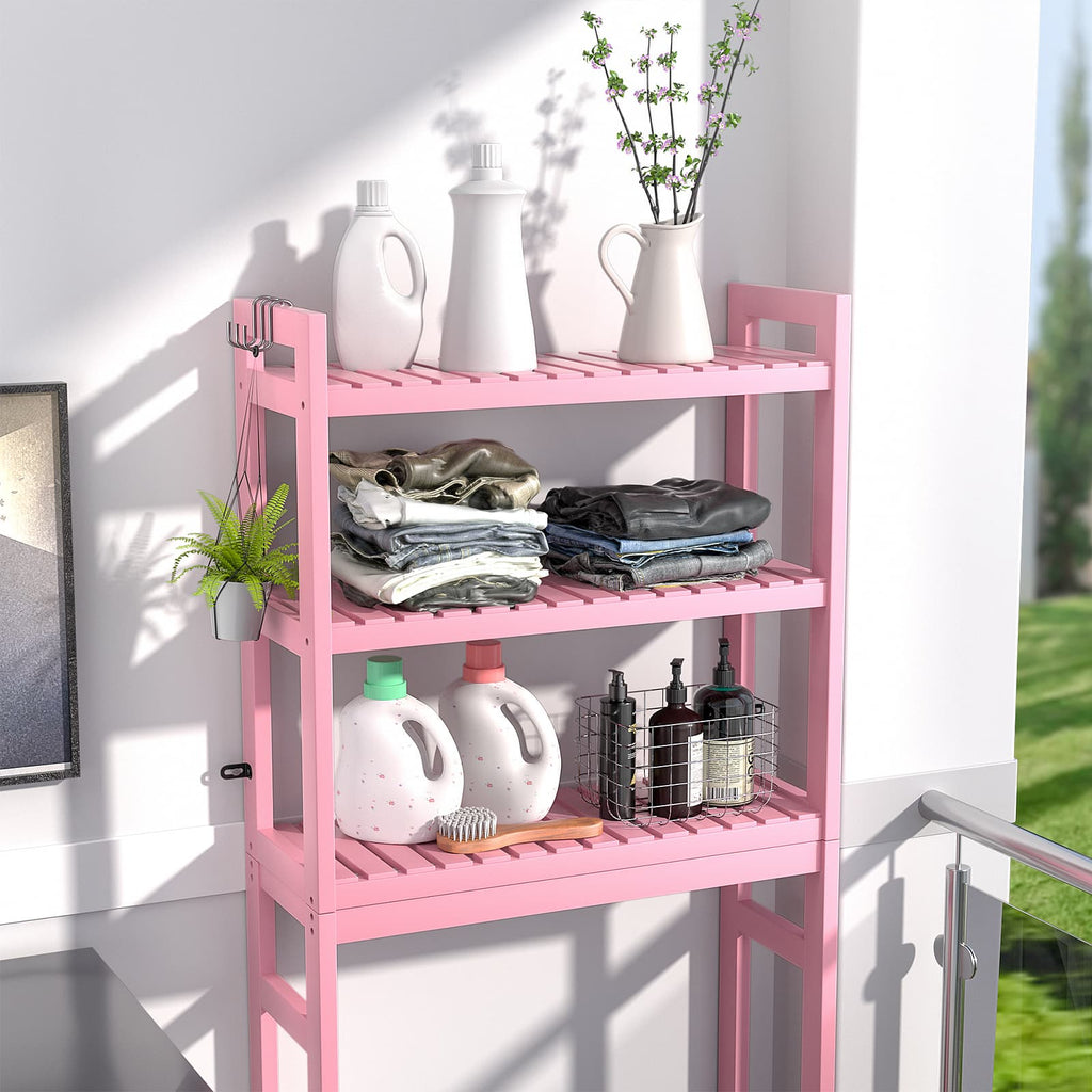 3-Tier Over The Toilet Storage, Bamboo Over Toilet Bathroom Organizer Rack